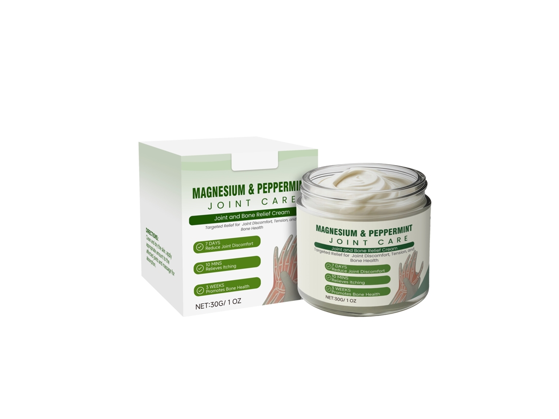Creme Calmante de Menta e Magnésio para Articulações e Conforto LAXISCREED
