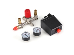 Válvula reguladora de pressão do compressor de ar com 90-120 psi e dois manômetros