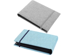 Design De Álbum De 2 Peças Minimalista E Fotográfico Com 50 Bolsas De Tecido Portátil Fermeture Elástico Para