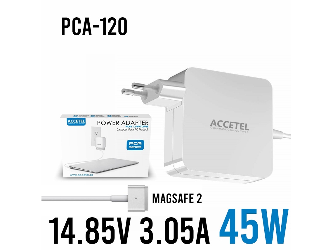 Pca-120 Carregador Macbook 45w 14.85v 3.05a Magsafe 2/t