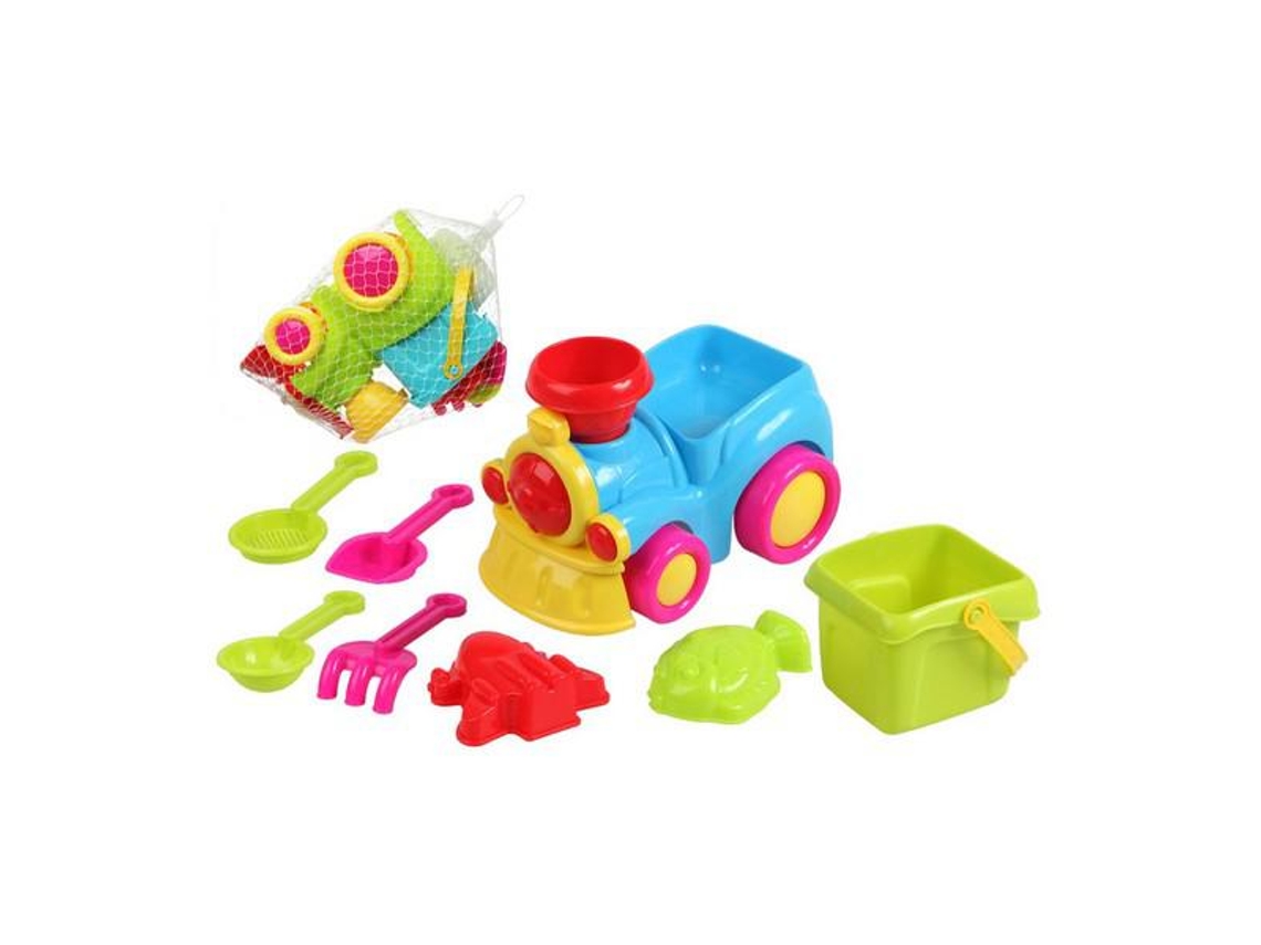Conjunto de Brinquedos de Praia Train 8 Pcs