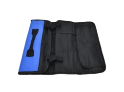 Bolsa organizadora multifuncional portátil em tecido Oxford para ferramentas manuais, azul.