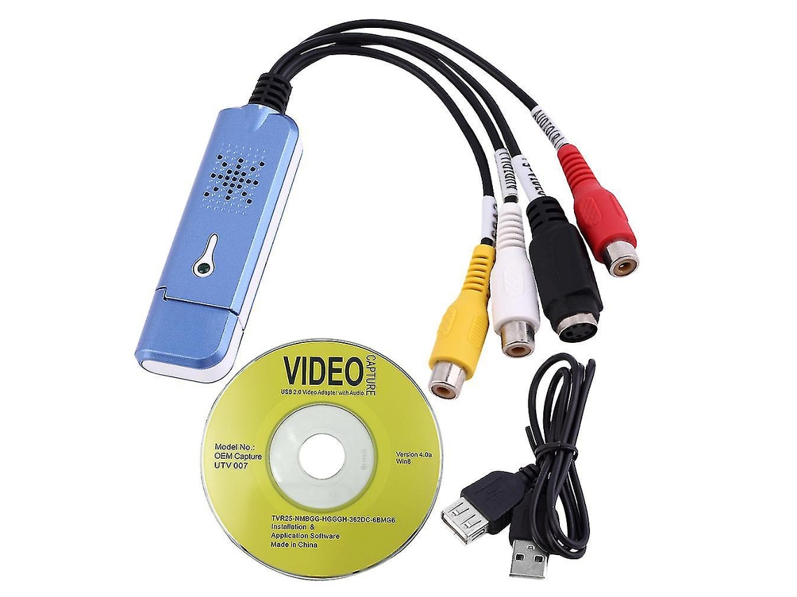 Portable Usb 2.0 Video Audio Capture Card Adapter Composite Rca