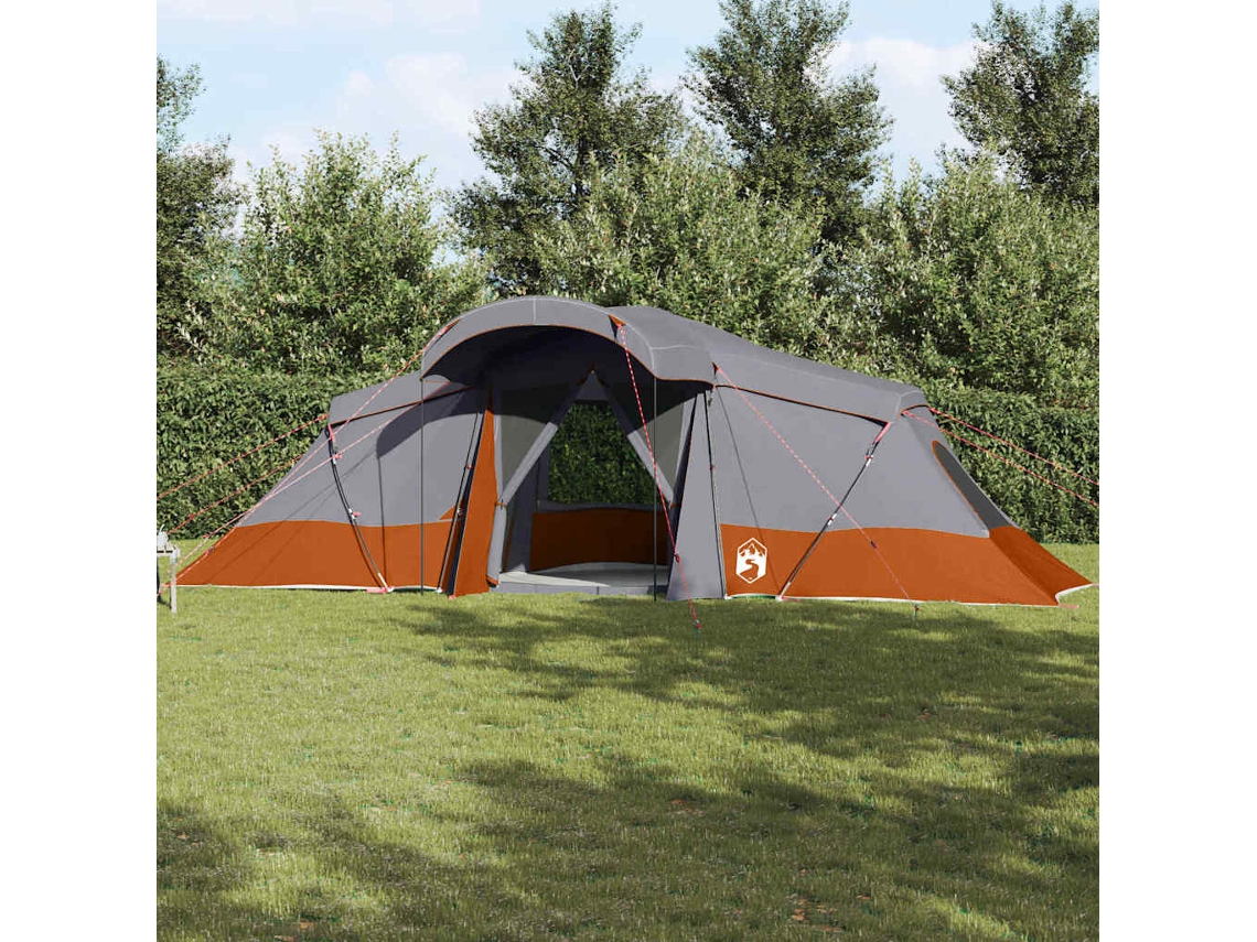 Vidaxl Barraca Familiar Com Telhado Cinza E Laranja 721 X 335 X 212 Cm