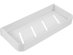 Prateleira De Parede Para Banheiro Vicasky, Suporte De Armazenamento Com 30cm Espaço, Em Alumínio Branco, Design Para