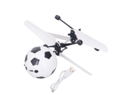 Mali bola Voadora Rc com Luz Led Brinquedo de Controle Remoto para Crianças Meninos Meninas Futebol