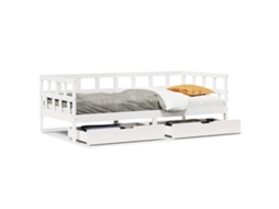 Daybed, Daybeds Vidaxl Branco Madeira De Pinho (90 X 200 Cm)