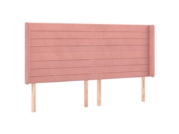 Headboard, Headboards Vidaxl Cor-de-rosa Veludo (163 X 16 X 118/128 Cm)