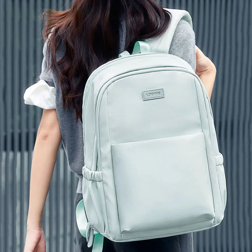 (8133-verde Menta) Mochila Feminina Leve Para Viagens, Mochila Escolar Estilosa Para Meninas, 40 Cm (16 Polegadas)