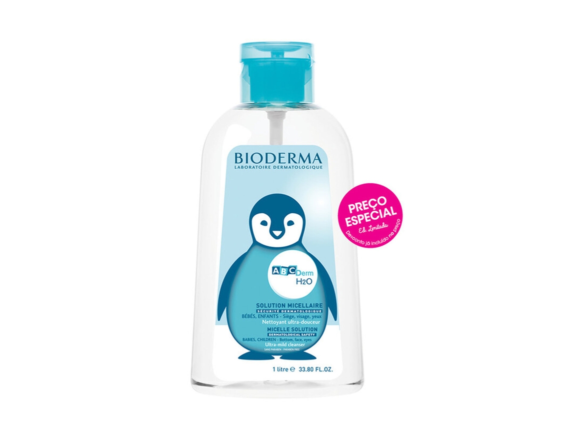 Água Micelar Limpeza Bebé Abc Derm Bioderma