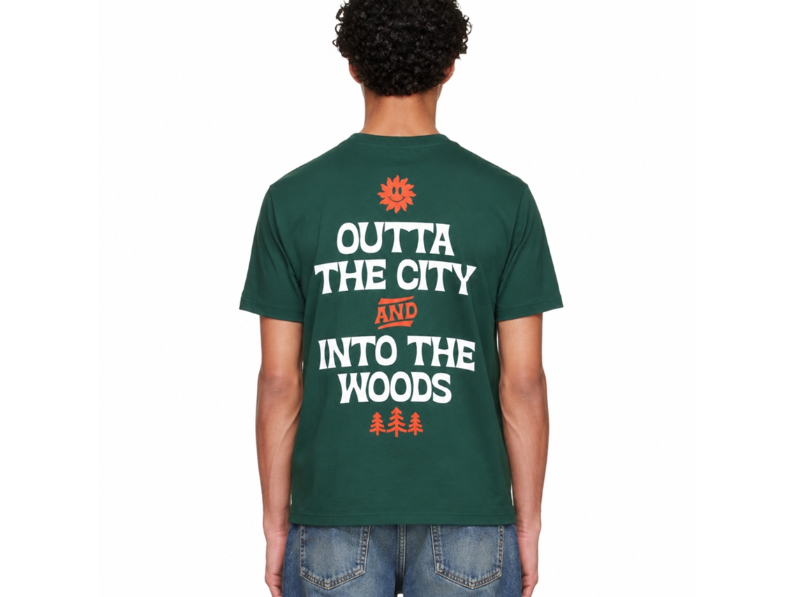 Camiseta Rockinstone Outta The City Into The Woods Woody's Goods - Estilo de designer exclusivo