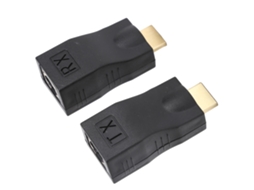Adaptador Extensor de Interface Multimídia de Alta Definição para RJ45 Cat5e/Cat6 com Transmissão de 30 metros | S/MARCA