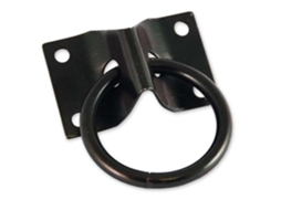 Placa 70x45mm Com Aro Em Aço Zincado Preto Ø7mm Uc1 Chapuis
