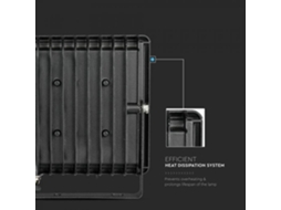 Projector Led 20W E-Series Preto Branco Quente