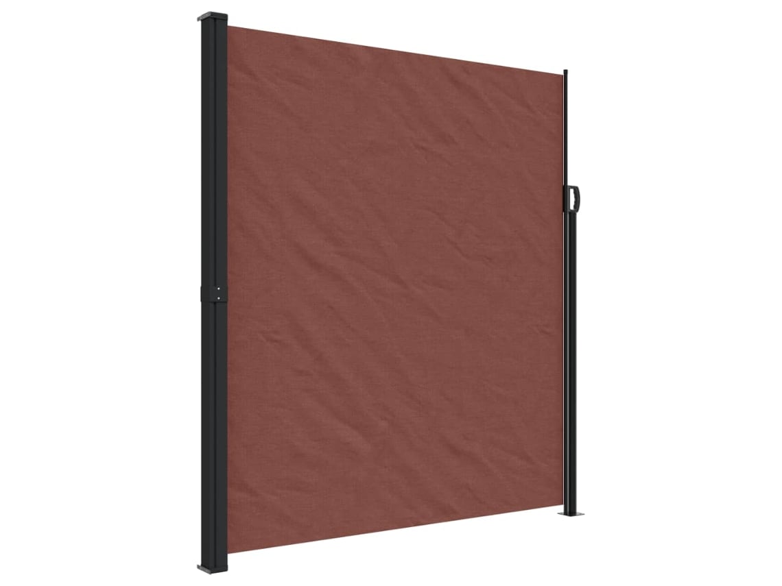 Toldo lateral retrátil VIDAXL castanho