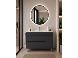 Móvel De Casa De Banho Com Lavatório Origenbath Caprera Sem Espelho 60x35 Cm Grafite
