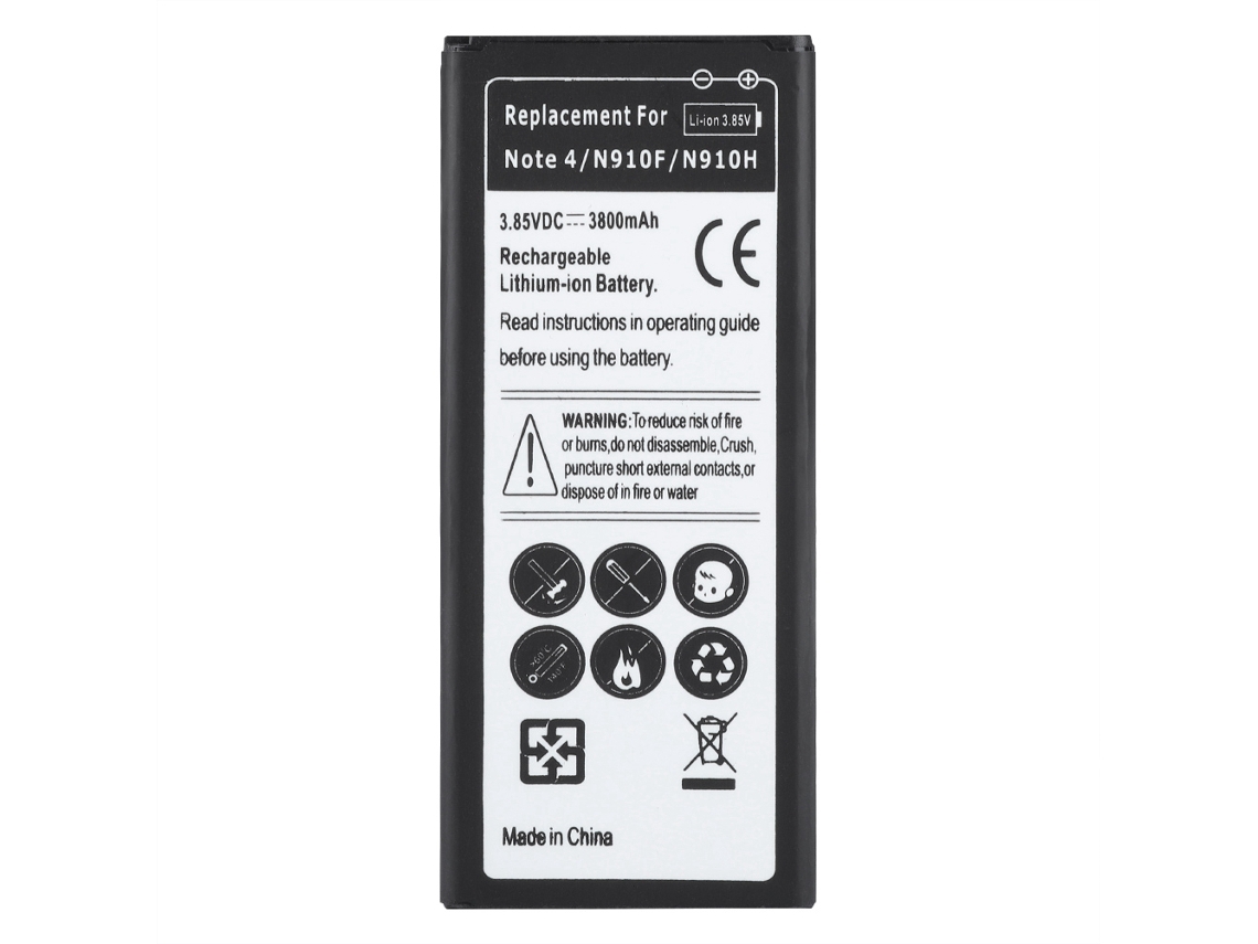 Bateria LAXISCREED 3800mah para Samsung Note4 N9100