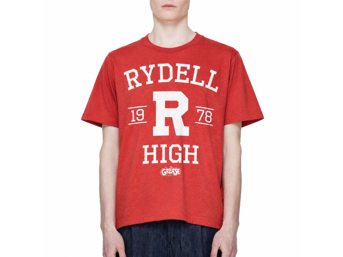 Rockinstone Grease Rydell High Red Heather T-shirt Size:l