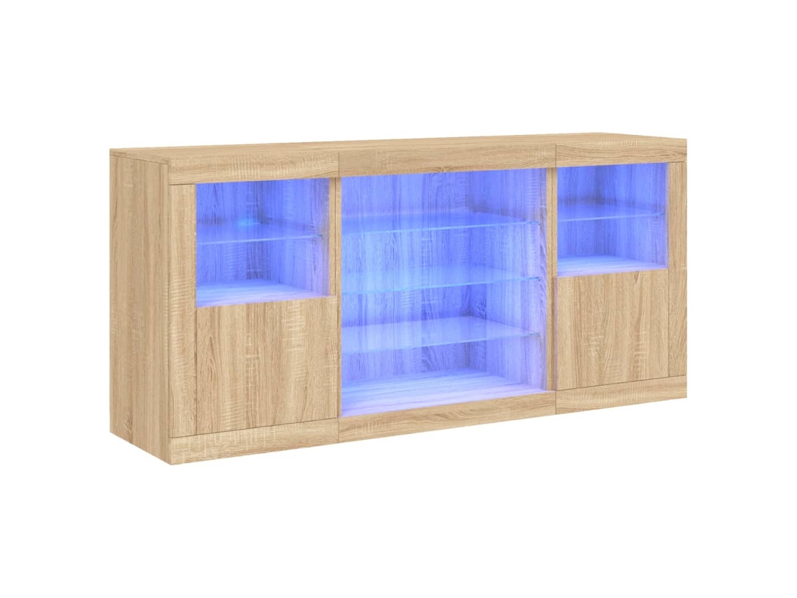 Sideboard, Sideboards Vidaxl Marrom Madeira Processada (n/a)
