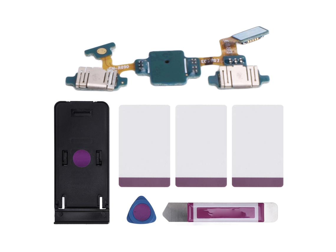 Cabo Flex Botão Power e Tecla Return com Kit Reparo Pcb para Galaxy Watch 4 Classic 46mm R890 R895