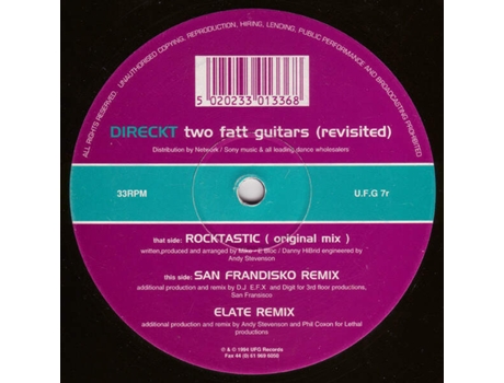 Two Fatt Guitars Revisited, Direckt | Media Condition Very Good | 1 X Vinyl 12, 33 Â Rpm U.f.g (vg)