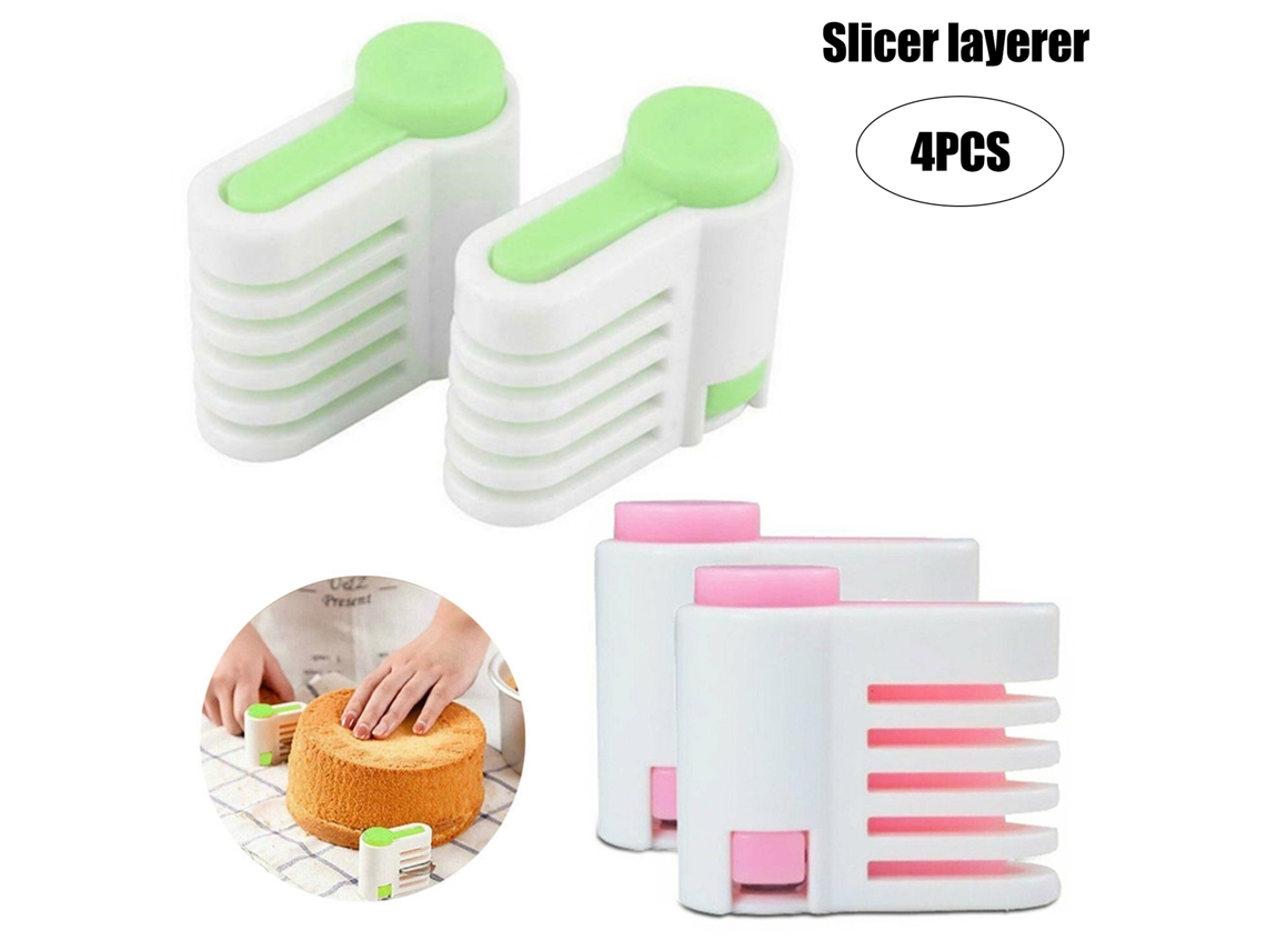 Conjunto De 4 Niveladores E Fatiadores Para Bolos Com 5 Espessuras Diferentes, Utensílios De Cozinha Práticos