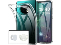Capa + PopSocket + Suporte Huawei Mate 30 360° Impact Protection (Transparente)