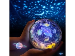 Projetor De Luz Infantil Universo Planeta Lua Noite Estrelada Para Quarto Aquaforge