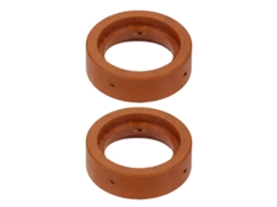 Conjunto de 2 anéis difusores de vórtice para cortadores de plasma S25, S35 e S45 (consumíveis para lâminas de plasma)