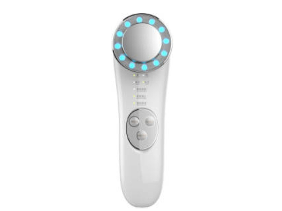 Face De Instrumento De Beleza Ultrassônica Led Azul E Vermelho Para Levantar E Endurecer As Rugas Da Pelebranco Yunzii
