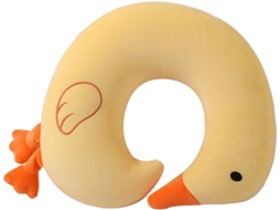 Almofada Cervical em Forma de Flamingo Amarelo, Almofada Formato U em Forma de Ganso AQUAFORGE