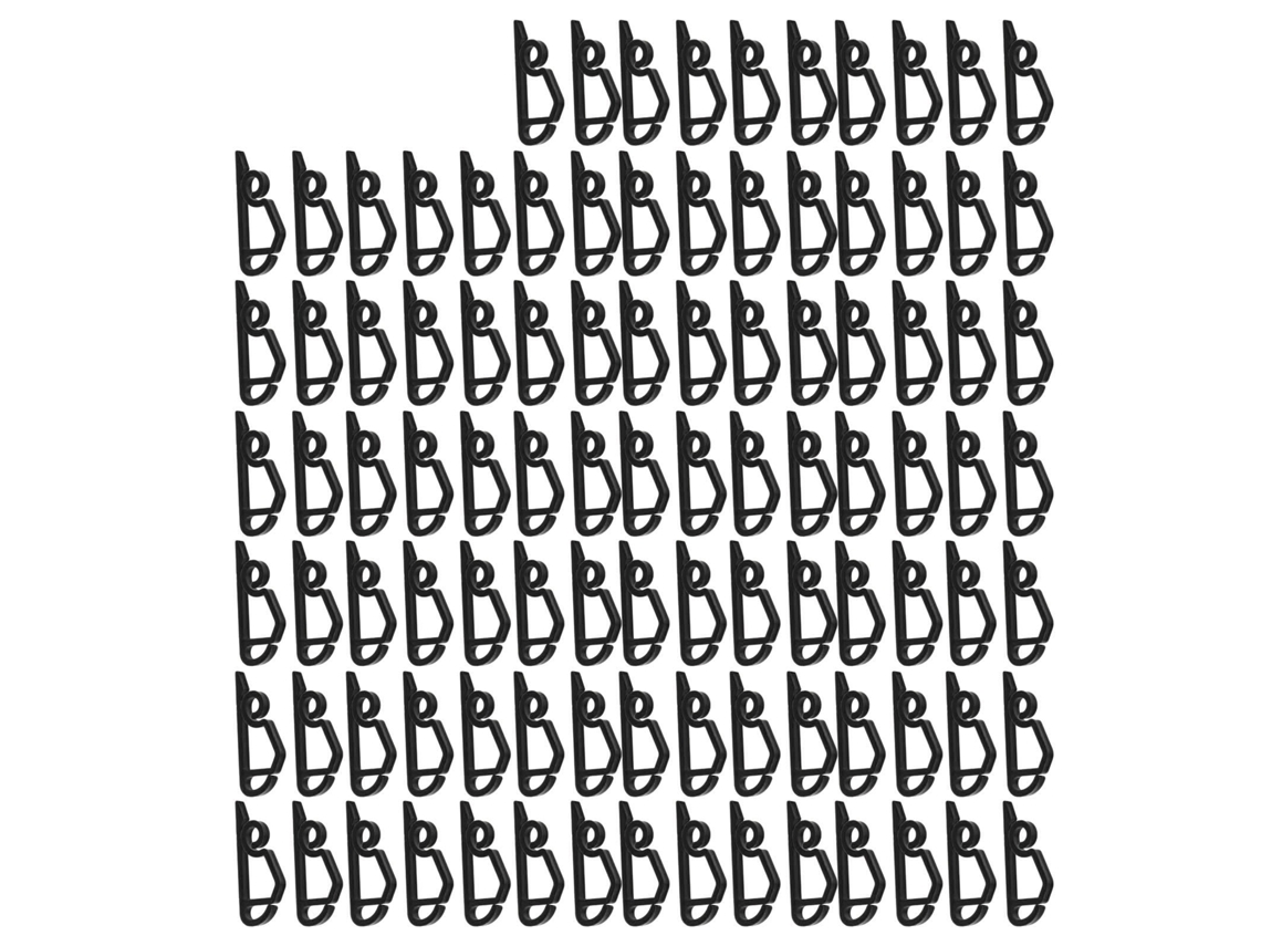 100 Clips De Plástico Reutilizáveis Para Canaletas De Luzes De Natal, Resistentes À Água E Ao Gelo, Para Festas E Escritórios.