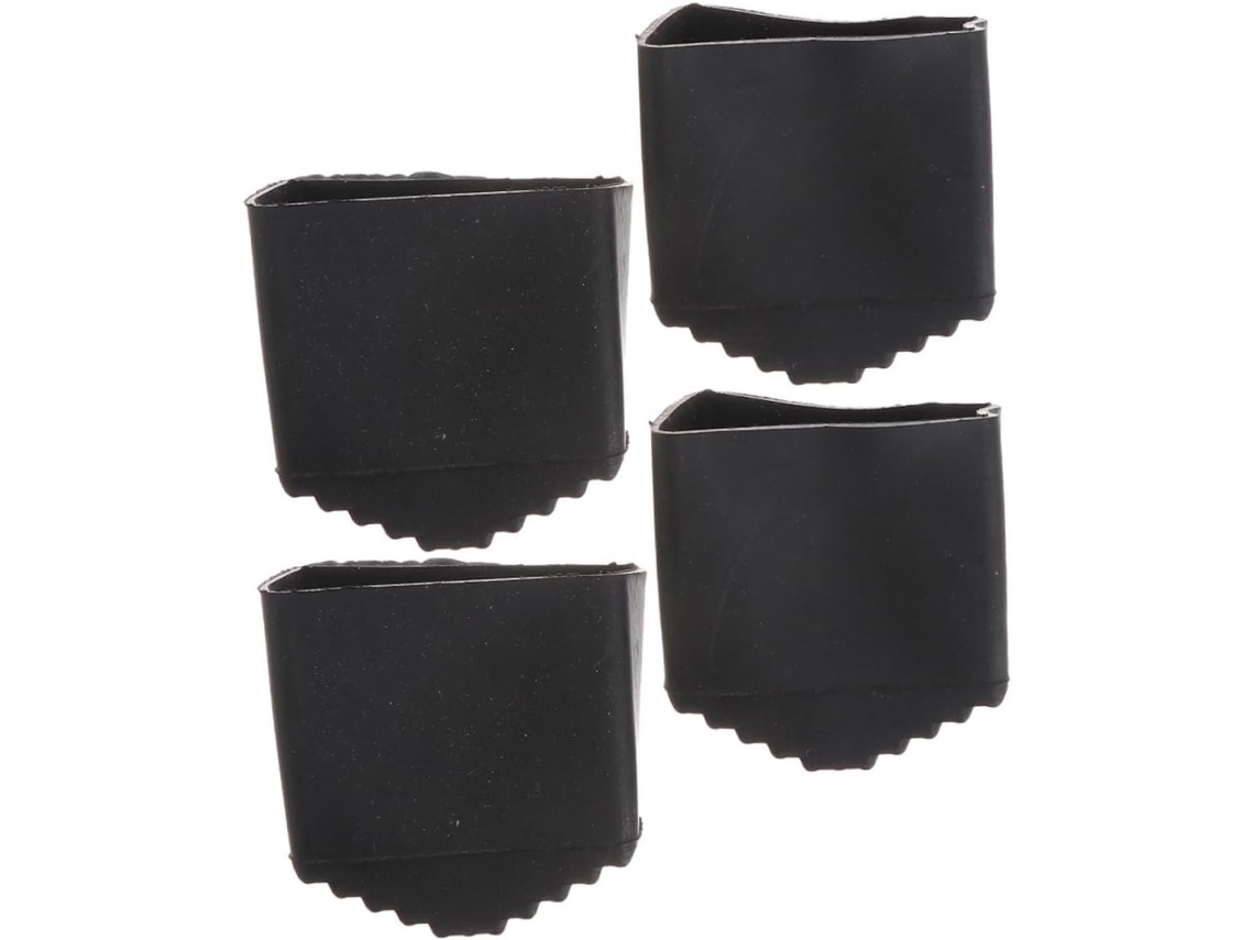 Uonlytech Conjunto De 4-protetores Borracha Antiderrapantes Para Pés Escada Fácil Instalação Uso Doméstico E Em Reformas