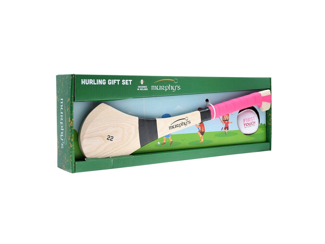 Conjunto De Presente Murphys Hurley, Taco De Hurling Infantil Rosa De 45 Cm . (18 Polegadas)