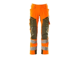 Calças Grandes Com Bolsos Para Joelheiras Accelerate Safe 19079 Laranja 47 / 30 MASCOT