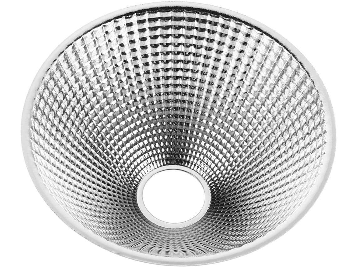Copo Refletor Led De Alumínio Prateado Para Lanterna.