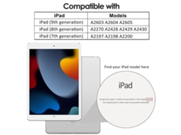 Capa Protetora Para Ipad 9/8/7 10.2'' (modelos 2021, 2020, 2019) Com Função Auto Wake/sleep E Ângulos Ajustáveis