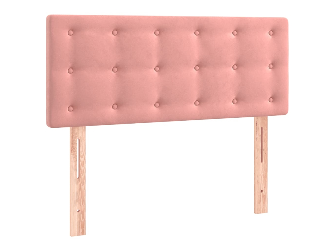Cabeceira de cama Veludo 90x5x78/88 cm rosa, exclusiva da MAISON