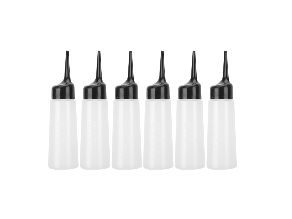 6 Frascos Aplicadores De Champô Reutilizáveis Para Salão De Beleza, Frascos Squeeze Para Lavar O Cabelo