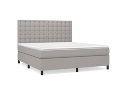 Box Spring Bed, Box Spring Beds Vidaxl Cinzeto Tecido (160 X 200 Cm)