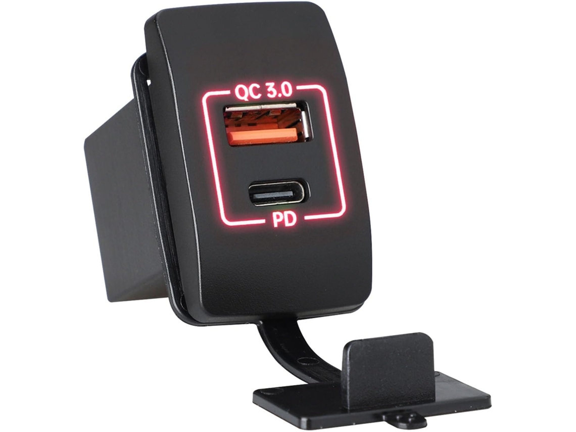 Carregadores Rápidos De Porta Dupla Pd30w Tipo-c E Usb De 18w Com Prot