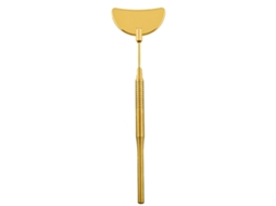 Espelho De Chicote Em Forma De Lua Para Extensões De Cílios Suprimentos De Extensão De Cílios De Aço Inoxidável Destacáveis Dourado ZMDECQNA