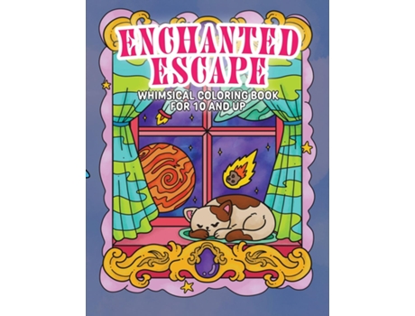 Livro Enchanted Escape A whimsical Kawaii coloring book for Kids and adults de Fairyland Books (Inglês)