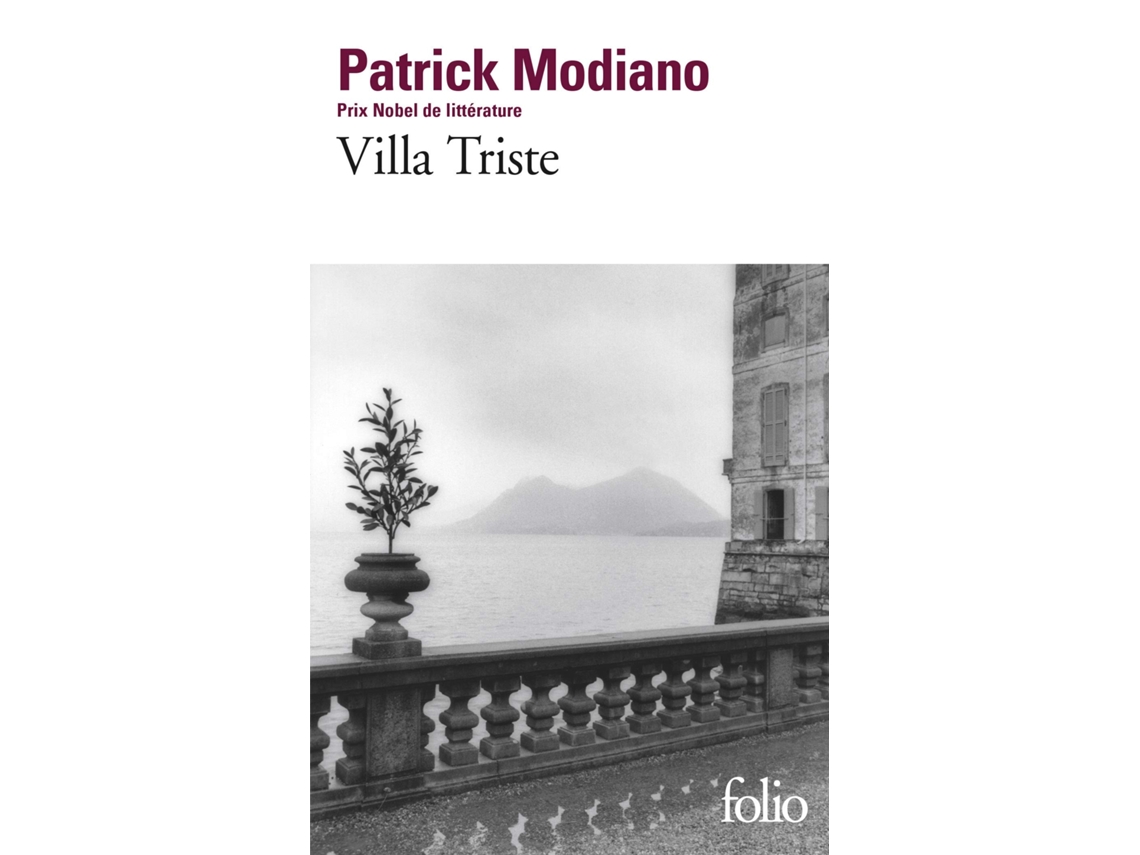 Livro Villa Triste de Patrick Modiano e Gallimard Folio Edition (Francês)