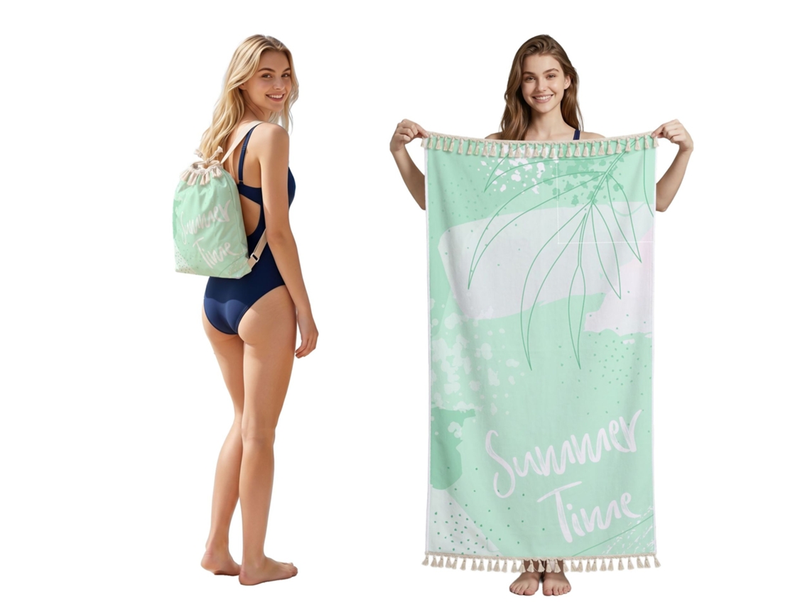 Toalha de Praia HENTEN HOME Dobrável e Transformável em Mochila 90x180 Cm | HENTEN HOME