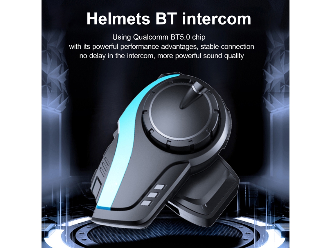 Intercom Moto Bt5.0 6 cavaleiros 2000m Ip65 LAXISCREED