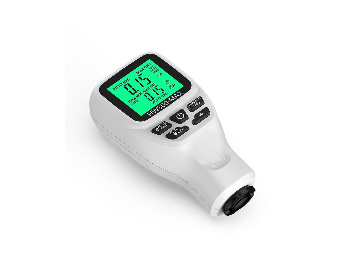 Medidor de Espessura de Revestimento Hw300 até 2000um para Pintura de Carros com Tela LCD