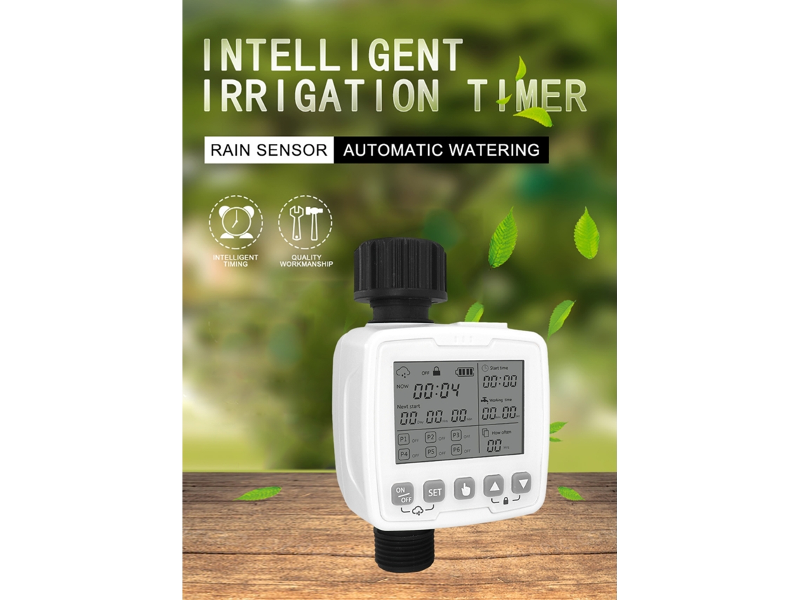 Programador De Riego Digital Para Jardim Com Temporizador De Torneira Exterior Ipx5
