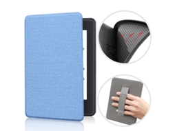 Capa Protetora Para Kindle Paperwhite 6.8" 11ª Geração 2021 Kpw5 Em Tpu Macio Azul Claro Czhhmart