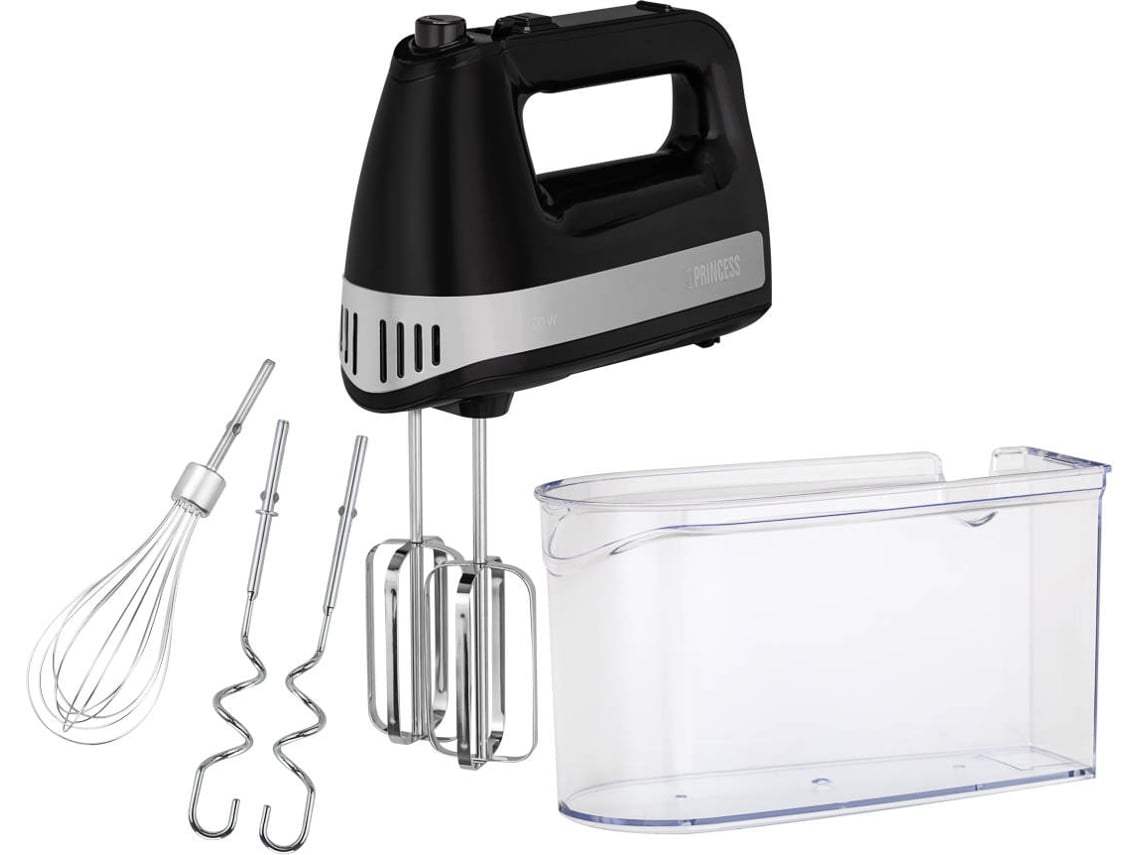 NWOUIIAY Batteur à Main Électrique Puissance 500W Batteur Électrique 6 Vitesses Avec Turbo Bouton D'Éjection Batteur Polyvalent Avec 2 Batteurs 2 Crochets Pétrisseurs 2 Fouets Et Base De Stockage